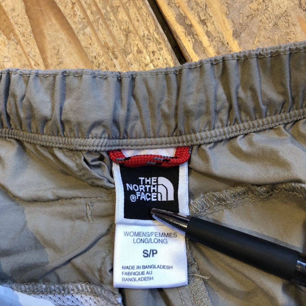 USA古着 THE NORTH FACE STOWノースフェイス パンツ レディース サイズS ベージュ アウトドア キャンプ アメリカ仕入 スポーツ P1090_画像4