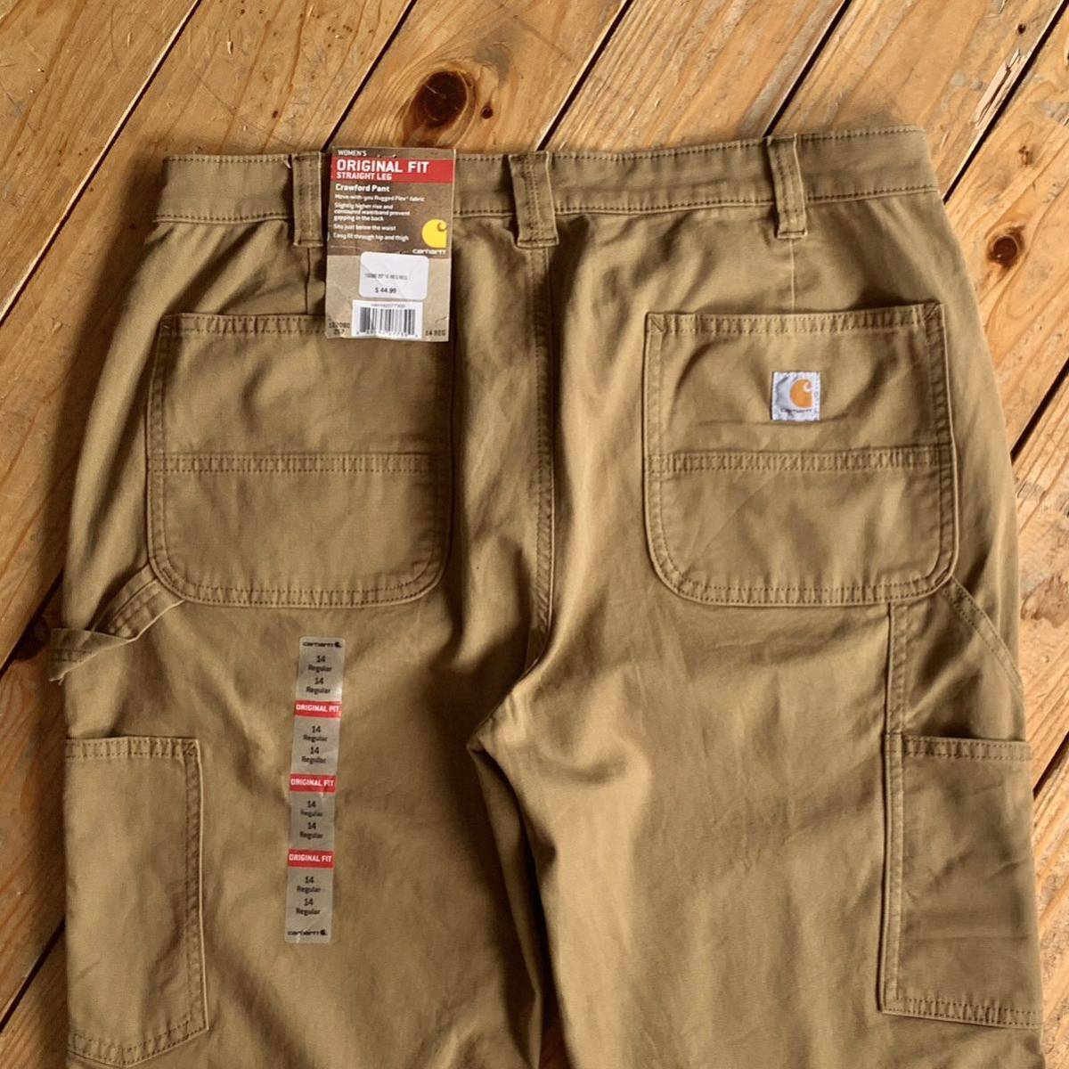 新品 カーハート CARHARTT ペインターパンツ レディース 14サイズ Regular デッドストック アメカジ ワークウェア タグ付き未使用品 P1264_画像1