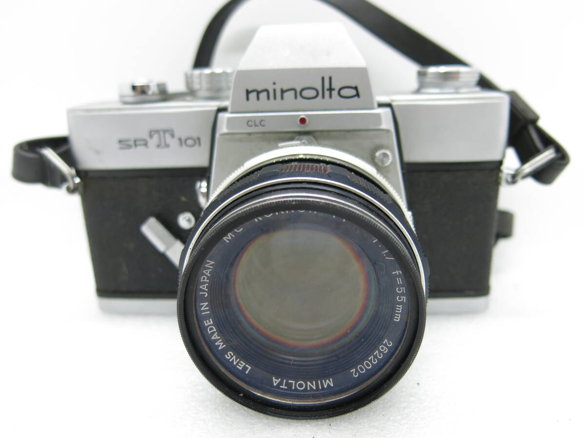 minolta SRT101 １眼レフフイルムカメラ　MC ROKKOR-RF 1:1.7 f=55mm 【KNK030】 _画像2