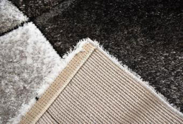ラグ カーペット 絨毯 100×140cm ブラック色 高密度ラグ 長方形 カーペット WANDA_画像3