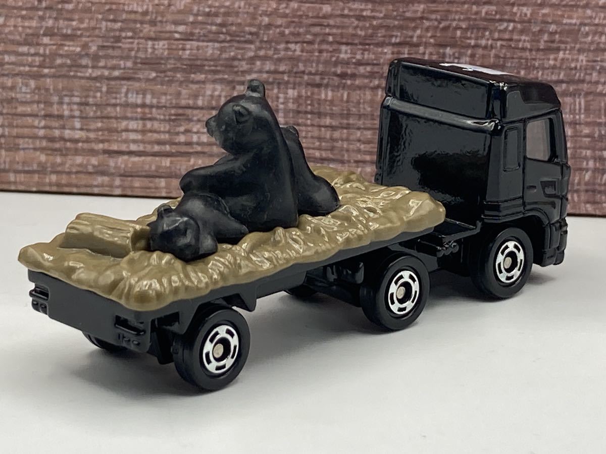 即決有★トミカ 日野 プロフィア 動物運搬車 トレーラー クマ 熊 初回特別カラー★ミニカーの画像2