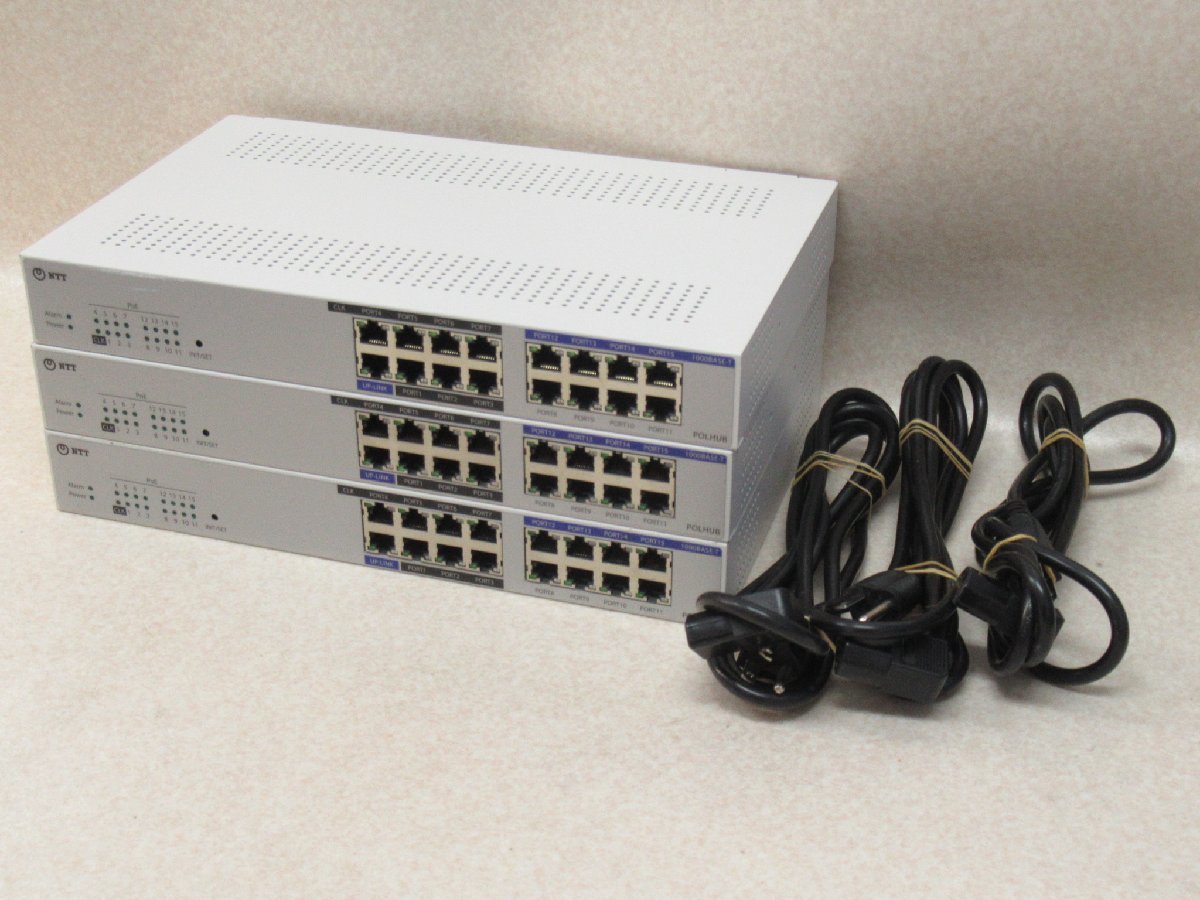 Ω Zキ1 12750# 保証有 【 A1-(16)POLHUB 】(3台セット) NTT 16 Ω Zキ1 12750# 保証有 【 A1-(16)POLHUB 】(3台セット) NTT 16