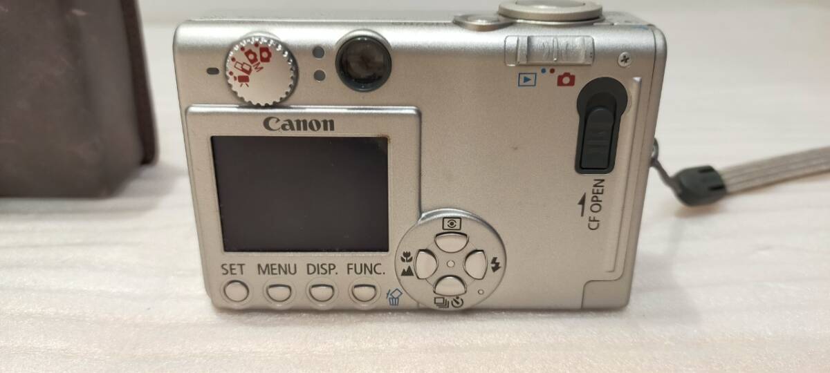 Canon IXY DIGITAL 400 デジカメ 革ケース有 動作未確認 61778_画像3