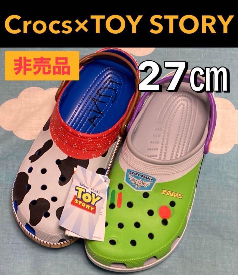 【非売品】27㎝ 新品 クロックス×トイストーリー コラボ サンダル ウッディ バズ/Disney ディズニー toy story ランド シーa_画像1