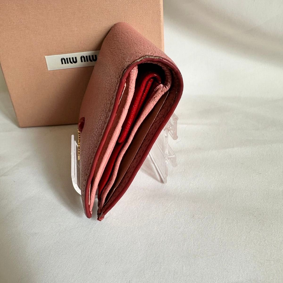 人気】miumiu 財布 ピンク ミュウミュウ ウォレット ハート 人気】miumiu 財布 ピンク ミュウミュウ ウォレット ハート