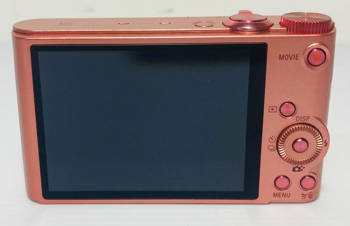 KGNY3749 美品 SONY ソニー デジタルカメラ Cyber-shot サイバーショット DSC-WX350 ピンク デジカメ バッテリー付き 充電器無し 現状品_画像2