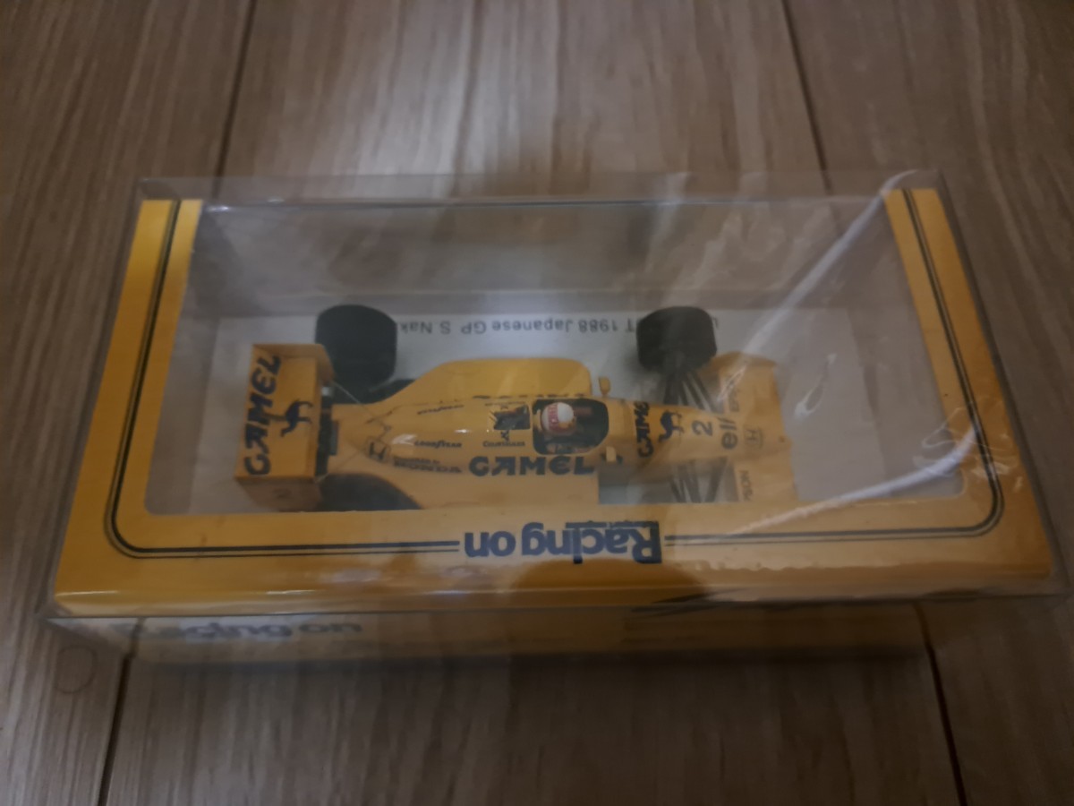 スパーク 1/43 レーシングオン特注 ロータス ホンダ 100T 日本GP 1988 中島悟 30th Anniversary 未開封 Lotus _画像5