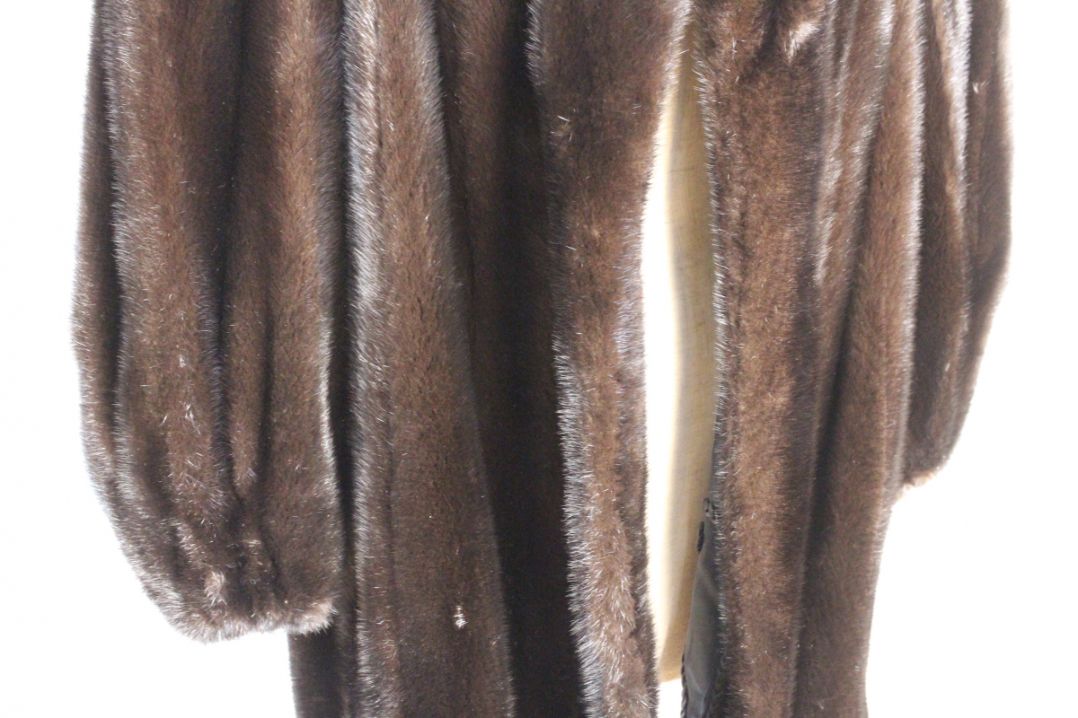【ト福】carve furs カルヴェンファーズ ミンク 毛皮 コート ブラック 高級毛皮 ファーコート 13-15 LBZ01LAF38_画像3