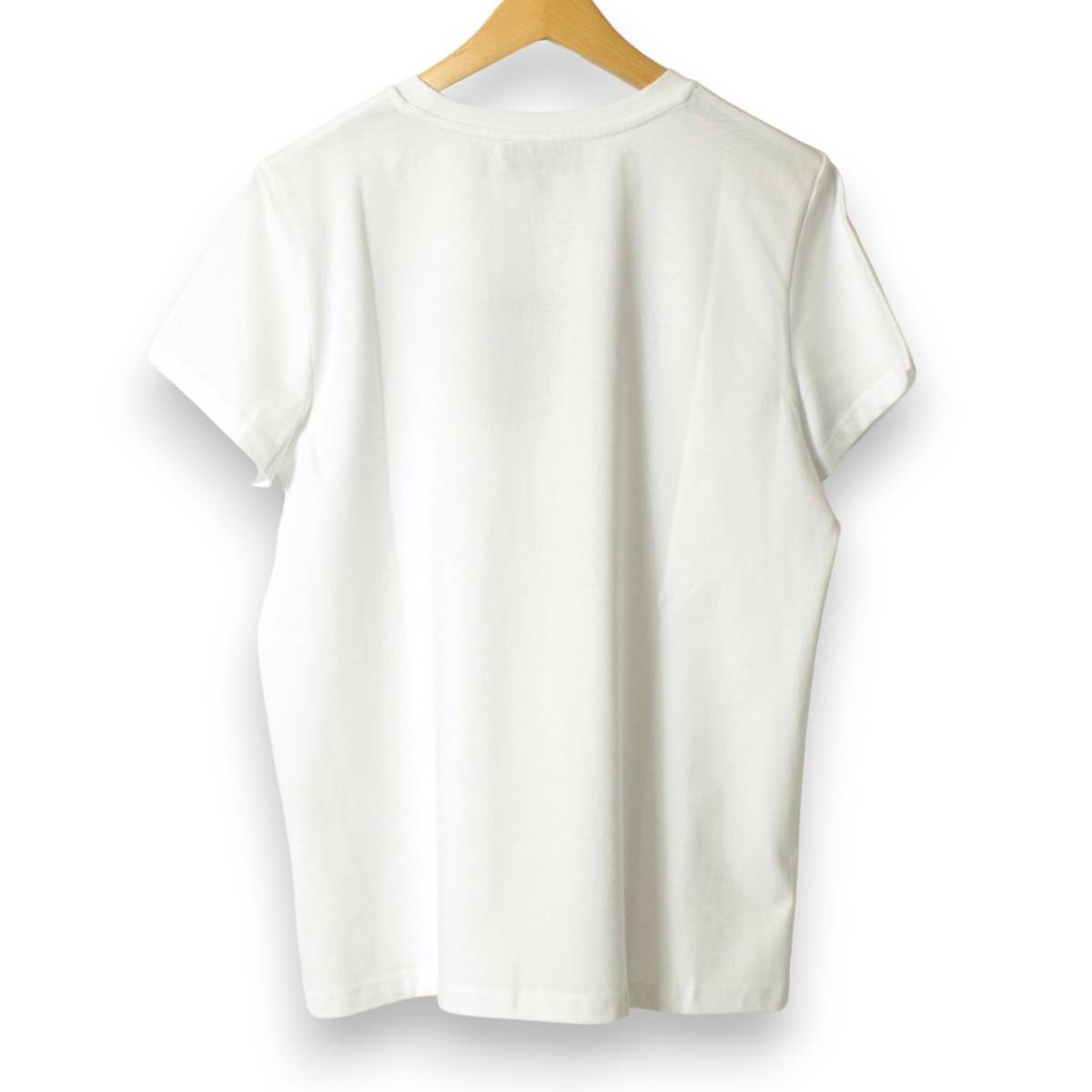 A.P.C. A.P.C. lady's short sleeves T-shirt VPC Logo flocky print white size XL