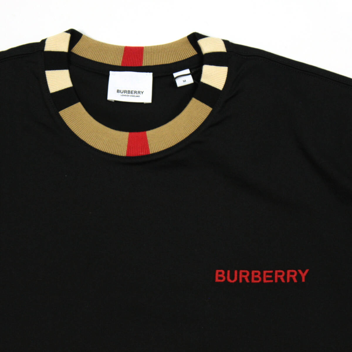 BURBERRY JAYSON　長袖Tシャツ　ロンT　ブラック×バーバリーチェック　サイズM　バーバリー_画像6