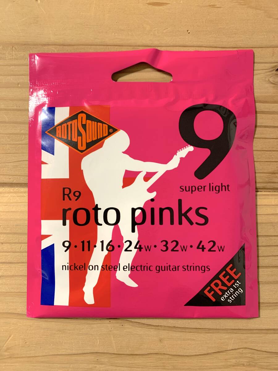 ★【未開封】ROTOSOUND / ロトサウンド R9 roto pinks & R11 roto reds エレキギター 弦 豪華8個セット ★_画像2