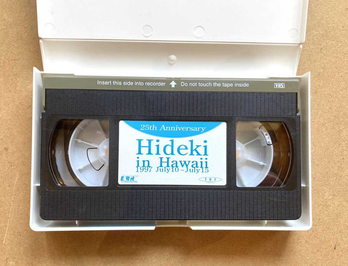 ■非売品!ファンクラブ・ビデオ■[VHS] 西城秀樹 25th Anniversary Hideki in Hawaii 1997 July 10 ~ July 15 Hideki Saijo ヒデキ_画像4