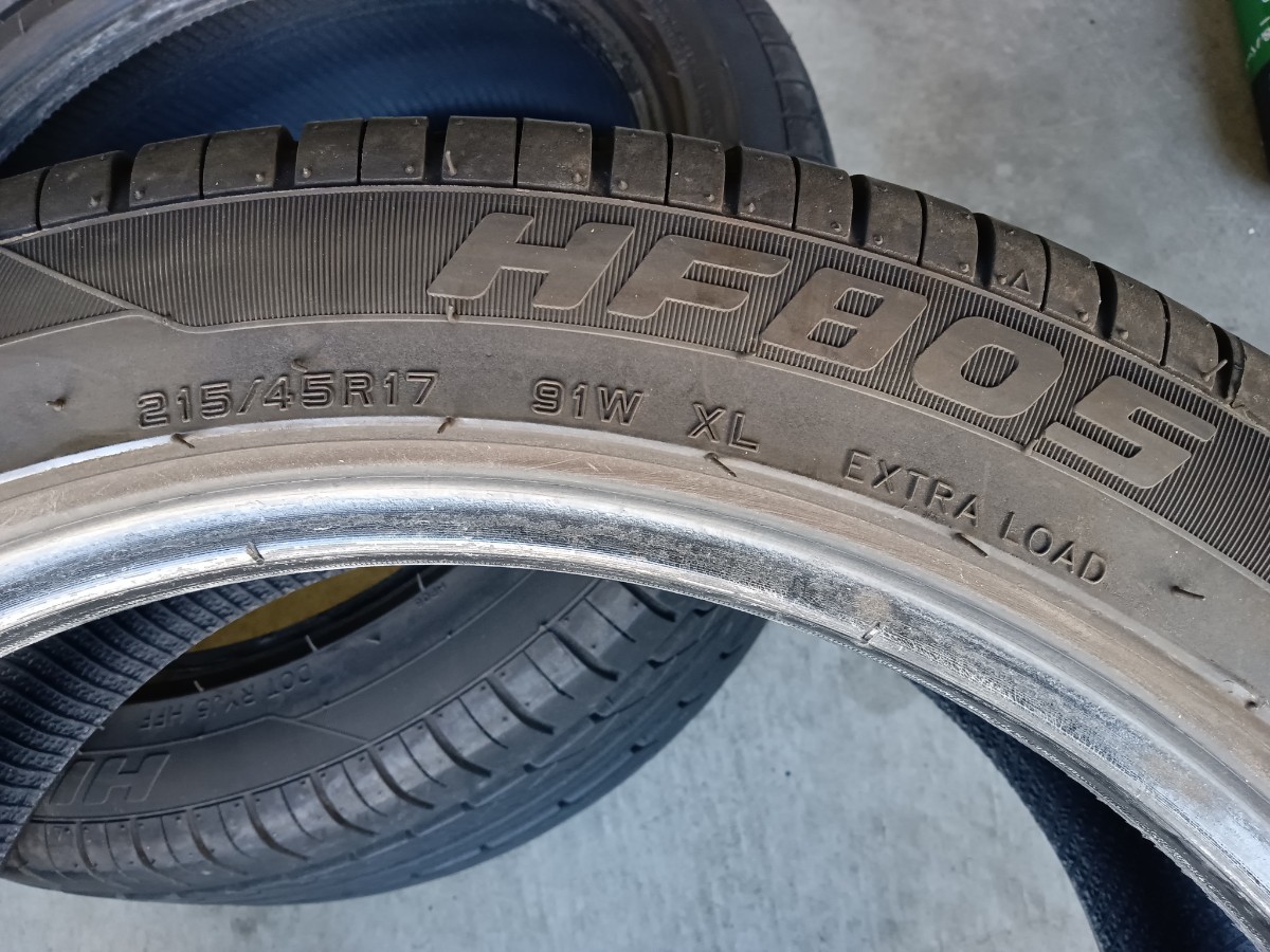 【中古】HIFLY ハイフライ HF805 215/45R17 4本セット☆製造2021年4週☆　ドリケツ等に_画像4