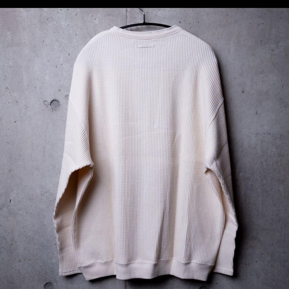 新品 未使用 試着のみ kinema waffle henley neck ナチュラル S 新品 未使用 試着のみ kinema waffle henley neck ナチュラル S