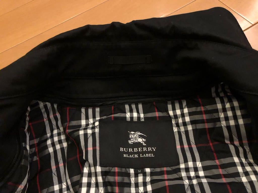 【ほとんど未使用】BURBERRY BLACK LABEL トレンチコート Mサイズ ライナー取り外し可能_画像5