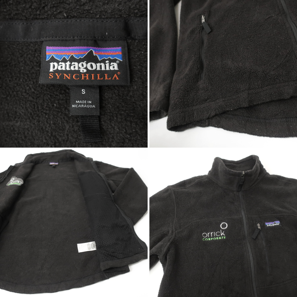 patagonia パタゴニア SYNCHILLA フリースジャケット USカンパニー刺繍 黒(S)_画像4