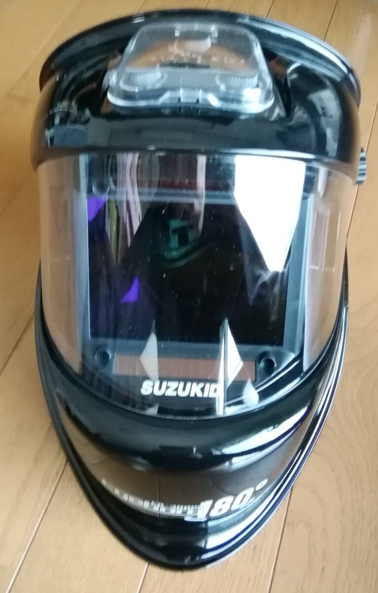 スズキッド　溶接面　遮光面　アイボーグ180 EB-300PW　スター電器製造　SUZUKID　液晶式自動遮光溶接面 アイボーグ　180°_画像1