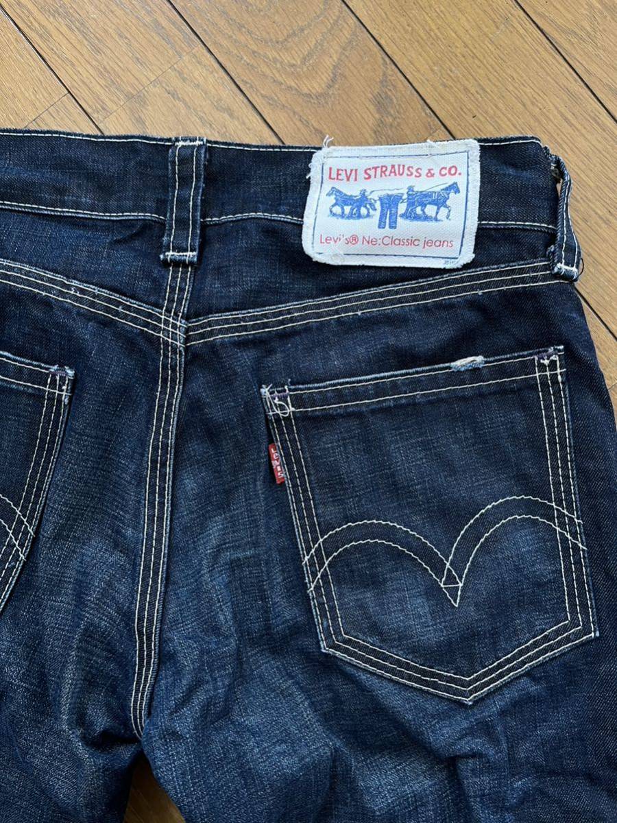 超美品 Levi's リーバイス 502 LEVI'S ローライズストレート Classic デニム 綺麗めジーンズ sizeW30 胴囲86cm対応 NE502-0001_画像10