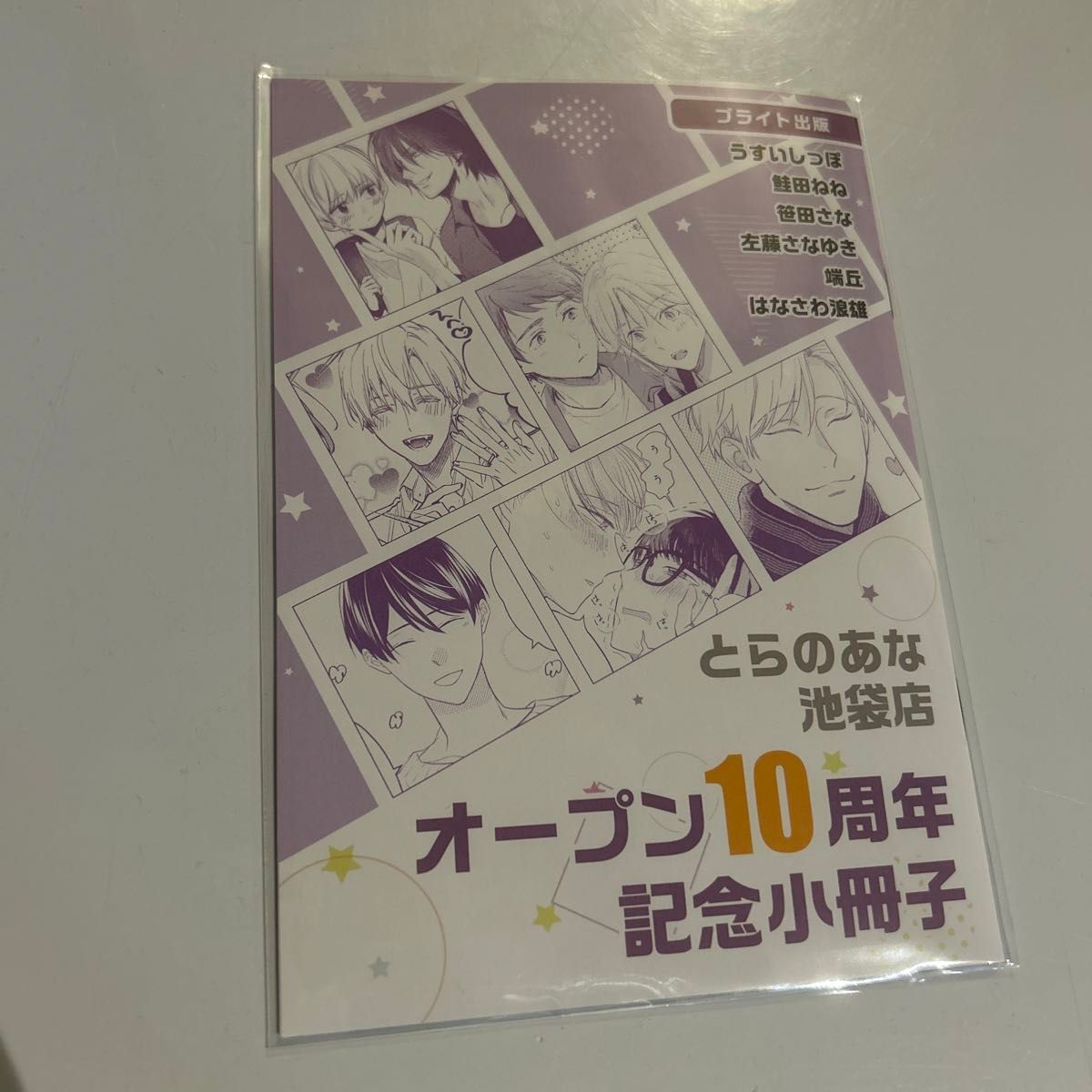 BLコミック特典 とらのあな池袋店オープン10周年記念小冊子