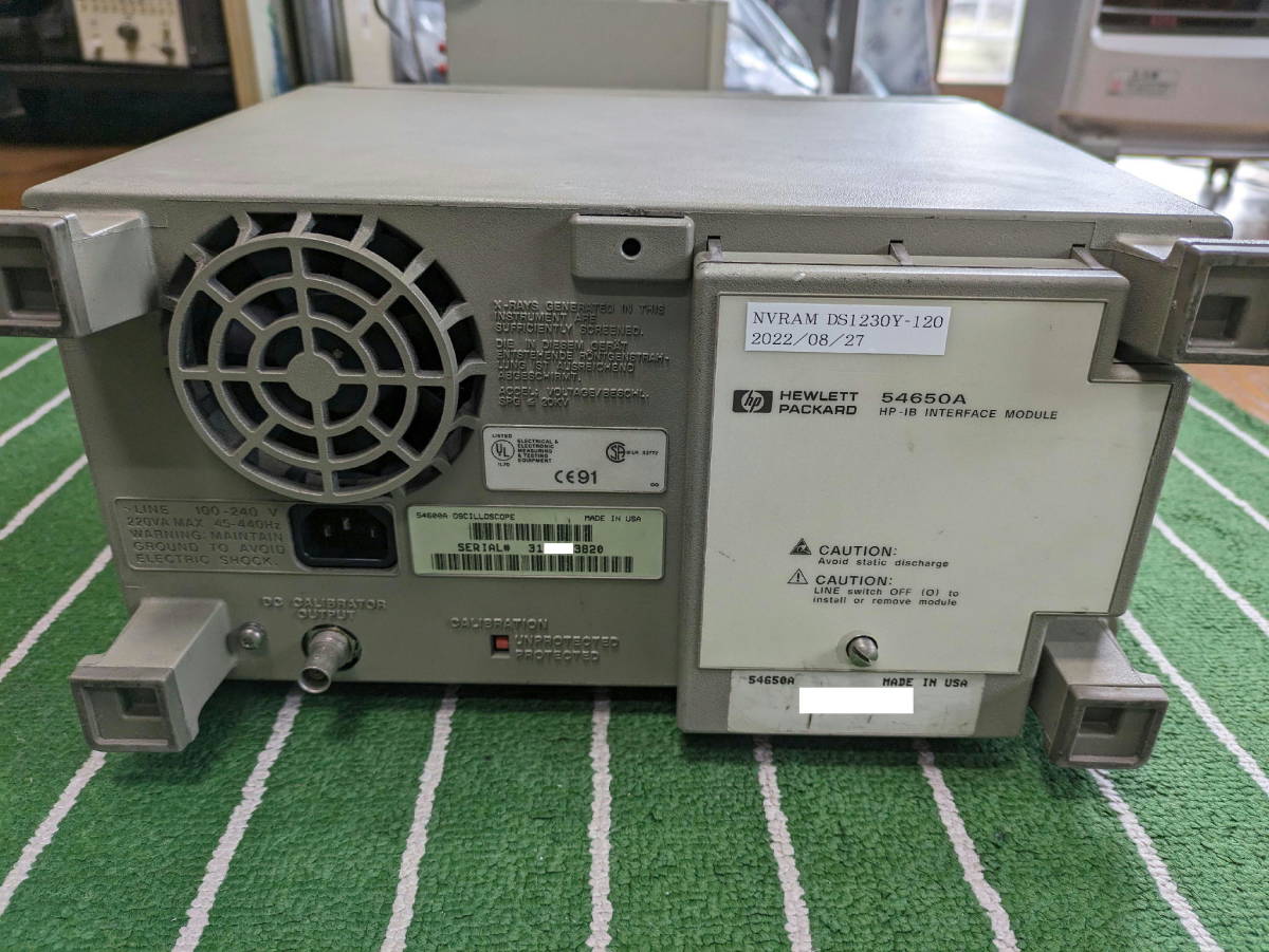 ＨＰ（キーサイト）の５４６００Ａ型デジタルストレージオシロスコープ中古動作品（難あり）_画像4