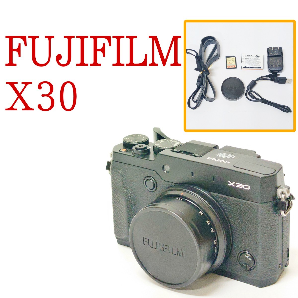 【美品・動作品】FUJIFILM X30 デジタルカメラ デジカメ 名機 富士フイルム_画像1