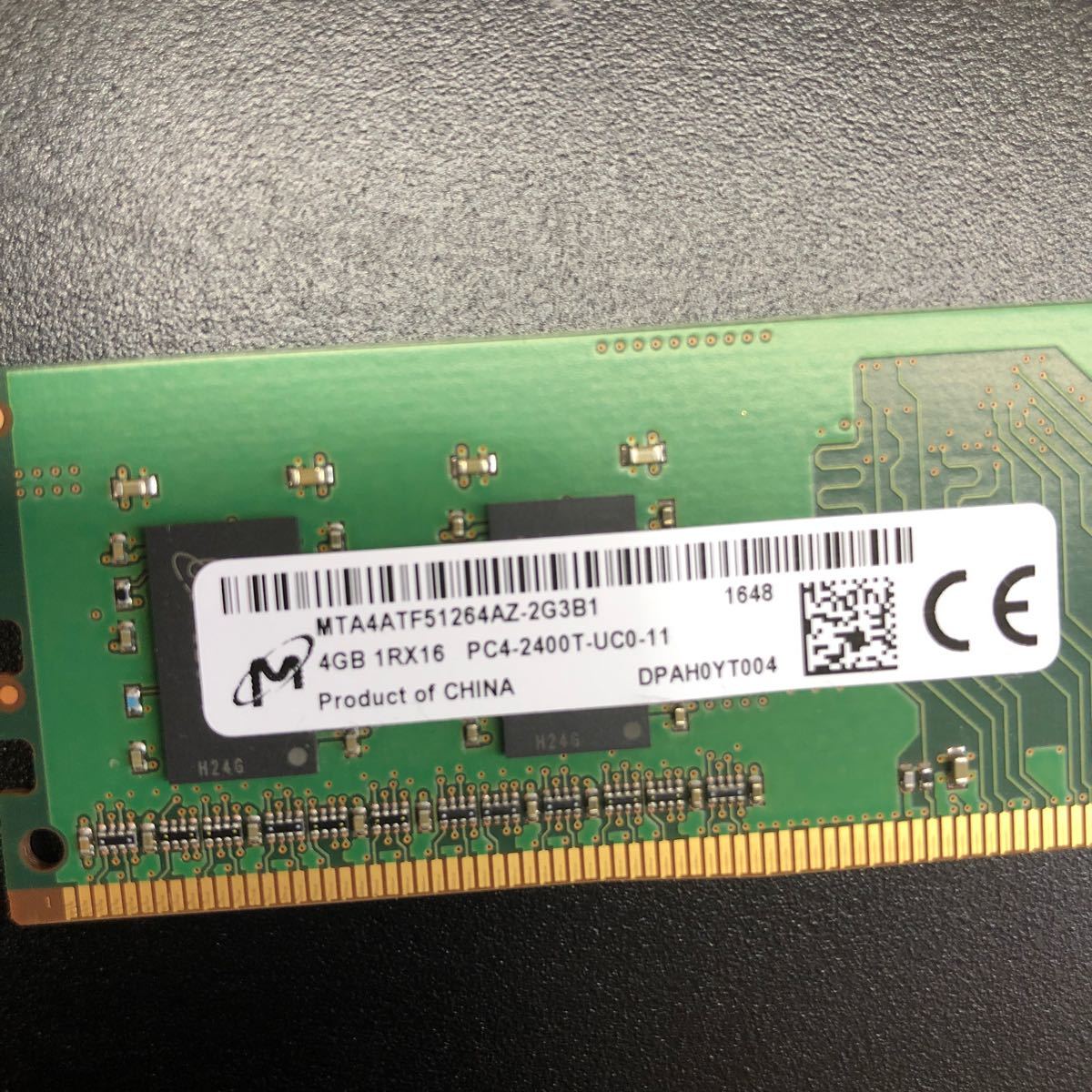 MICRON 1RX16 PC4-2400T 4GB DDR4 デスクトップ用メモリ_画像2