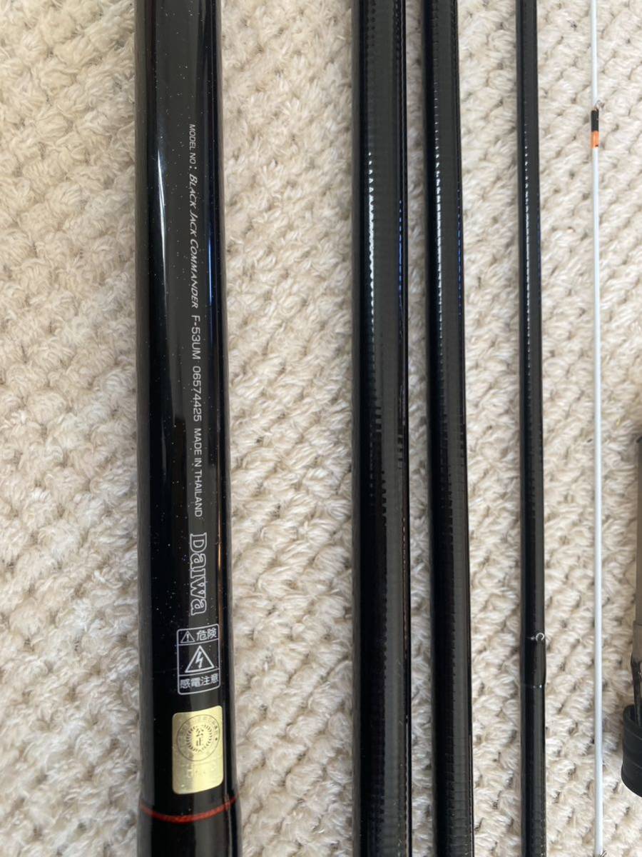 ダイワのチヌ竿、ブラックジャック　コマンダー　F　５３UM 中古品 black jack commander Daiwa _画像5