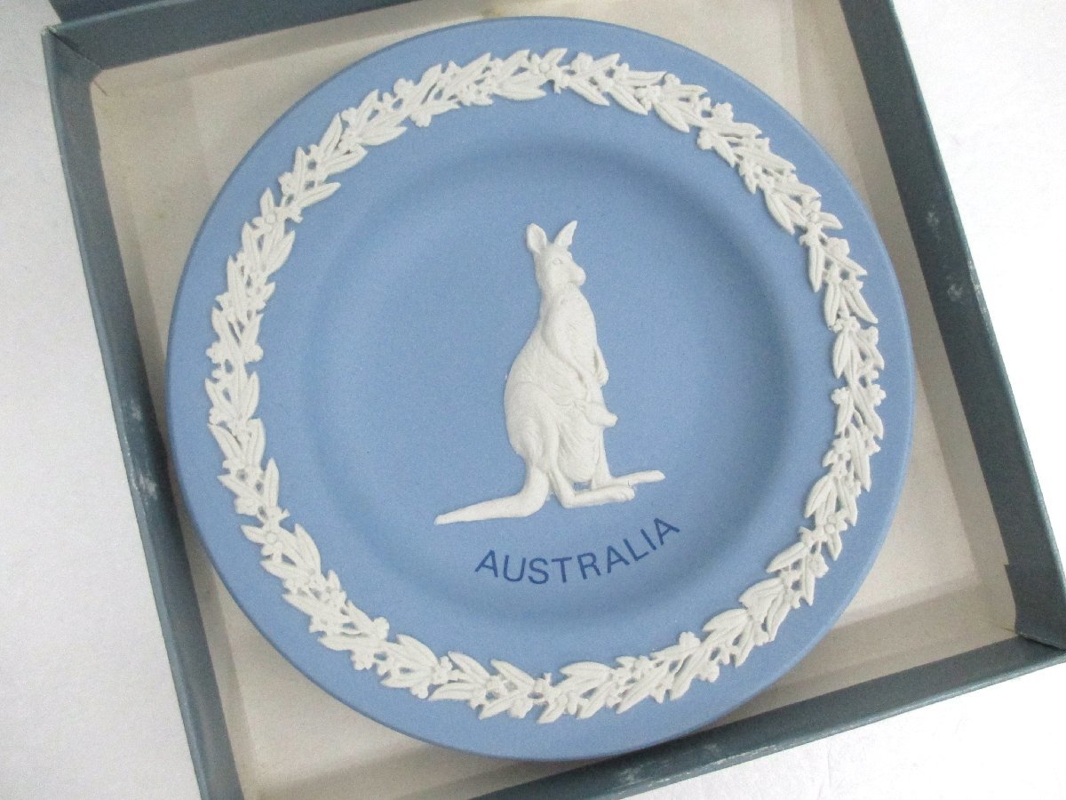 【現状品】ウエッジウッド　ミニ　プレート　置時計　WEDGWOOD　AUSTRALIA　クォーツ_画像2