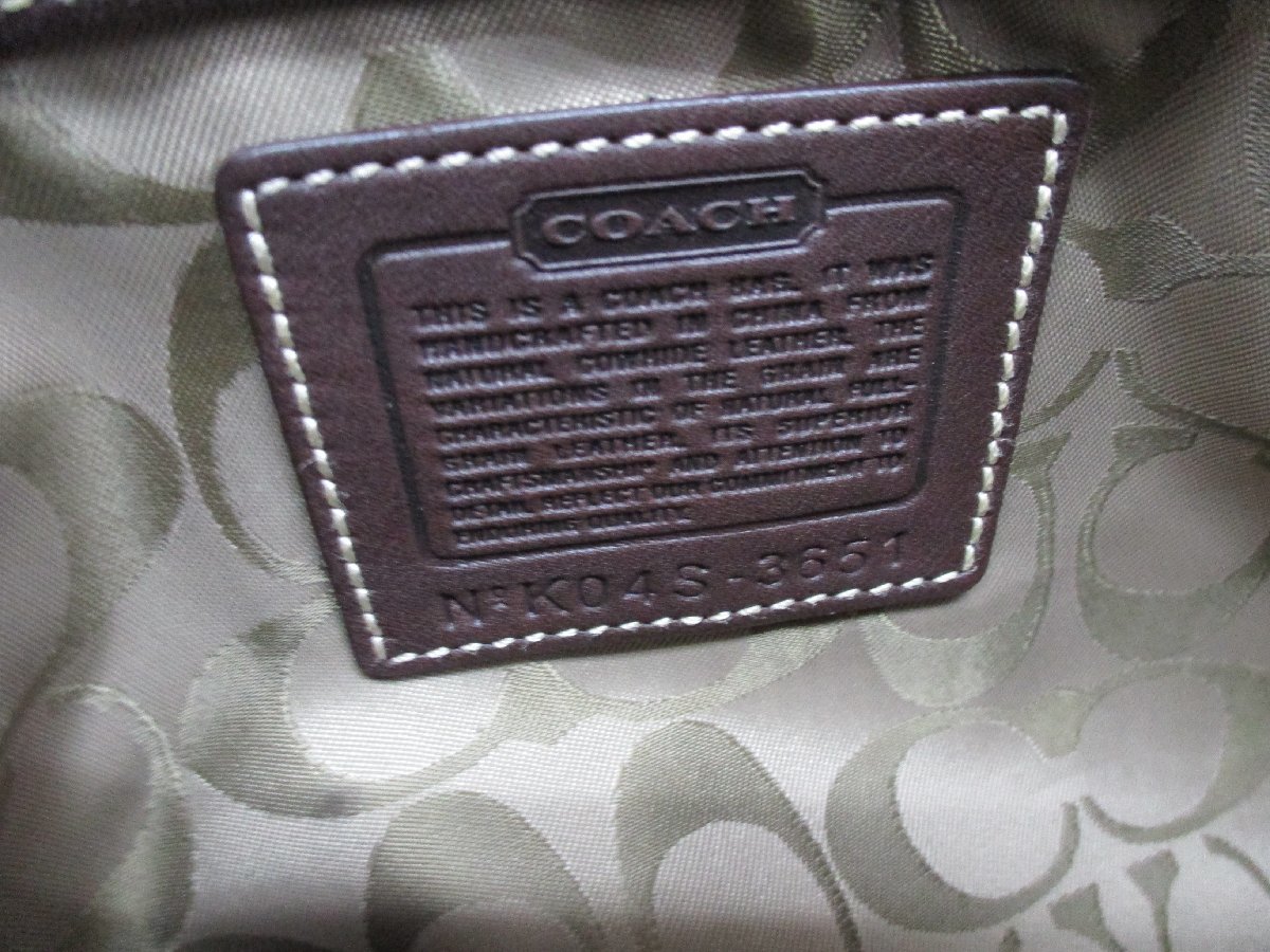 コーチ　ワンショルダー　バッグ　COACH　レザー　3651_画像10