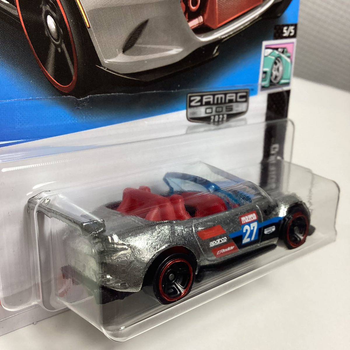 【Walmart限定 ザマック】☆ホットウィール☆ '15 マツダ　MX-5 ミアータ　ZAMAC Hot Wheels_画像4