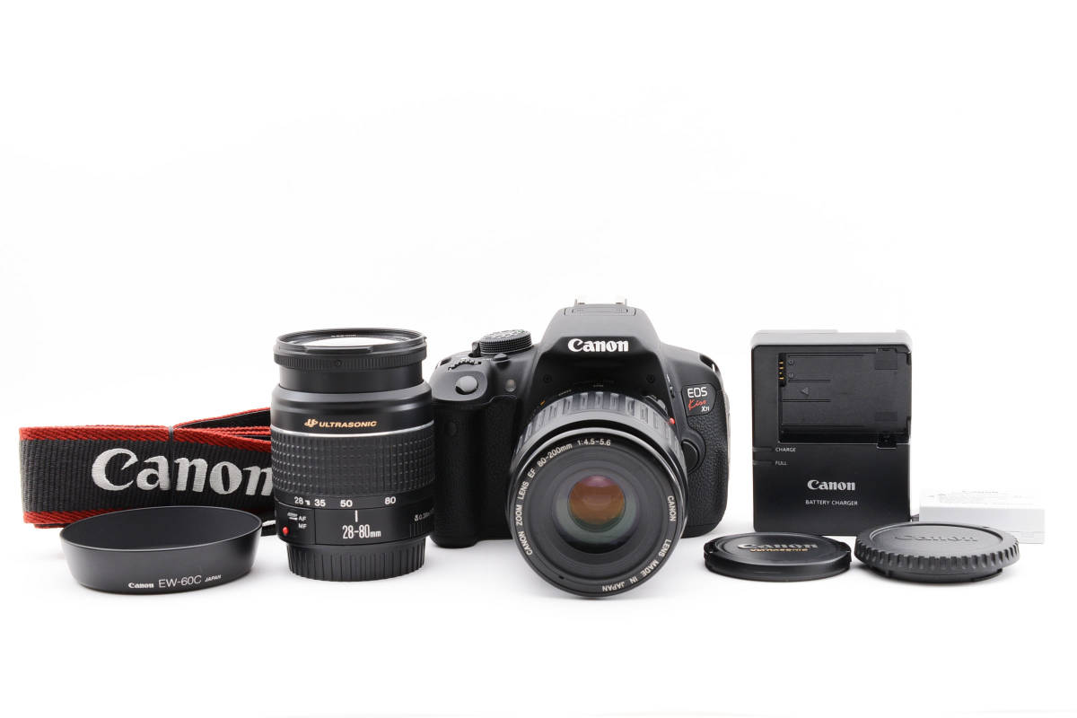 ★美品★キヤノン Canon EOS KISS X7i ダブルズームレンズキット ★ LL2695#988