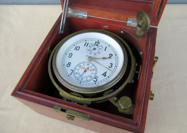 ■NOAET マリンクロノメーター 船舶時計 置時計■み-12の画像1