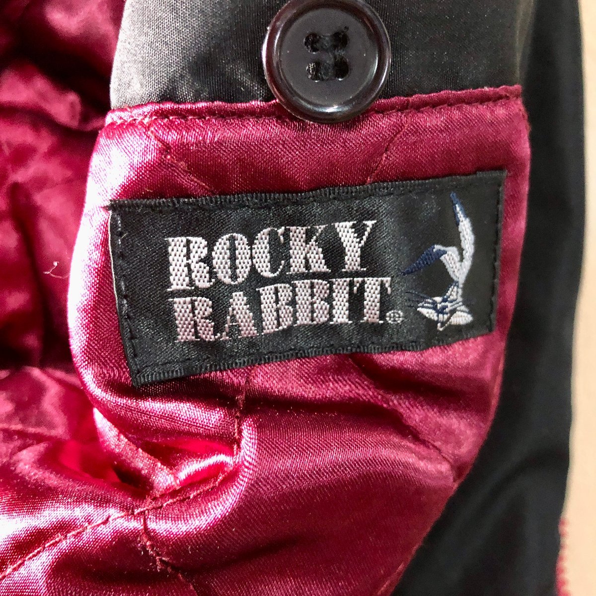 ★ROCKY RABBIT ロッキーラビットアウター ブルゾン 中綿 ブルゾン 刺繍 黒 ブラック サイズL メンズ 0.69kg★_画像7