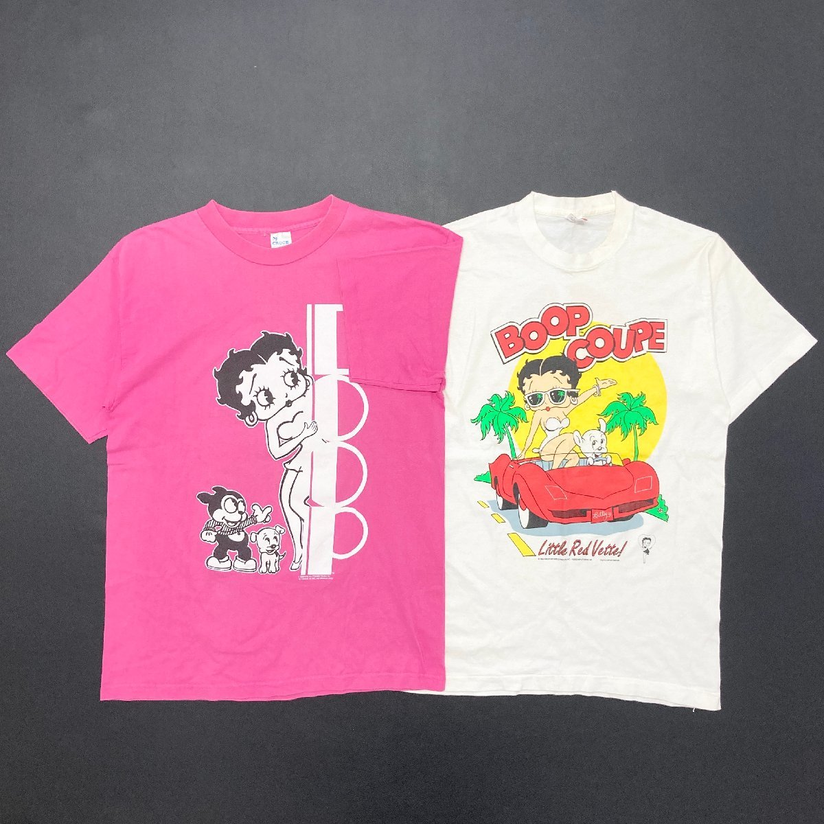 ●【タグ付き有】 トップス 6点まとめ Tシャツ アニメ USキャラクター ミッキー ベティちゃん 等 USA製含む sizeMIX 卸 現状品 1.31kg●_画像3