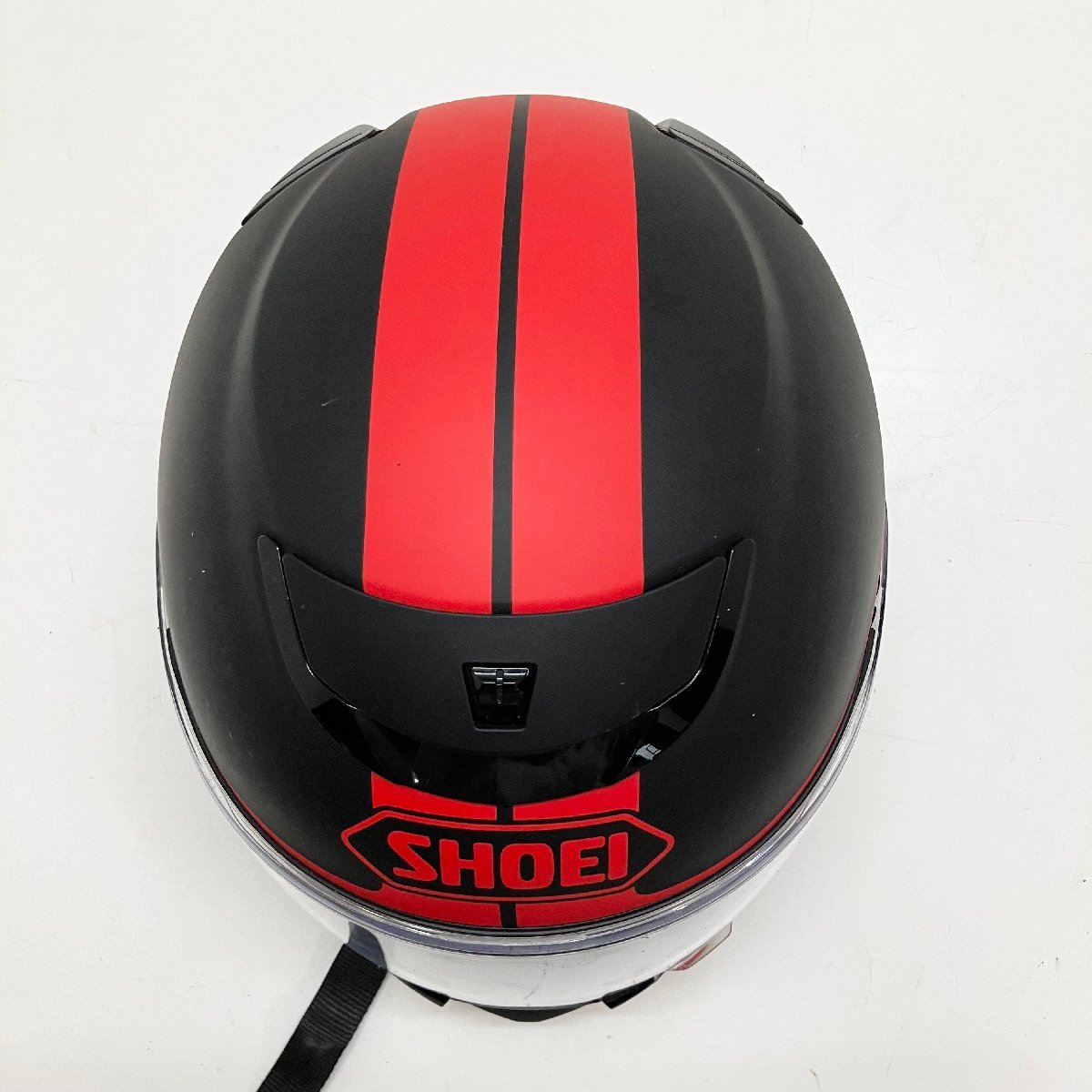 ◆【ジャンク品】SHOEI ショウエイ SHOEI QWEST BLOODFLOW フルフェイス ヘルメット Mサイズ 2012年製 黒 赤 現状品 (E2)N/G60221/1/1.5_画像6