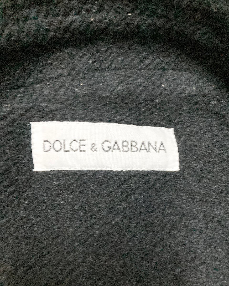 ★DOLCE&GABBANA ドルチェ&ガッバーナ ドルガバ コート ウール ブラック B82 H90 T164 オンワード樫山 アウター レディース 0.75kg★_画像7