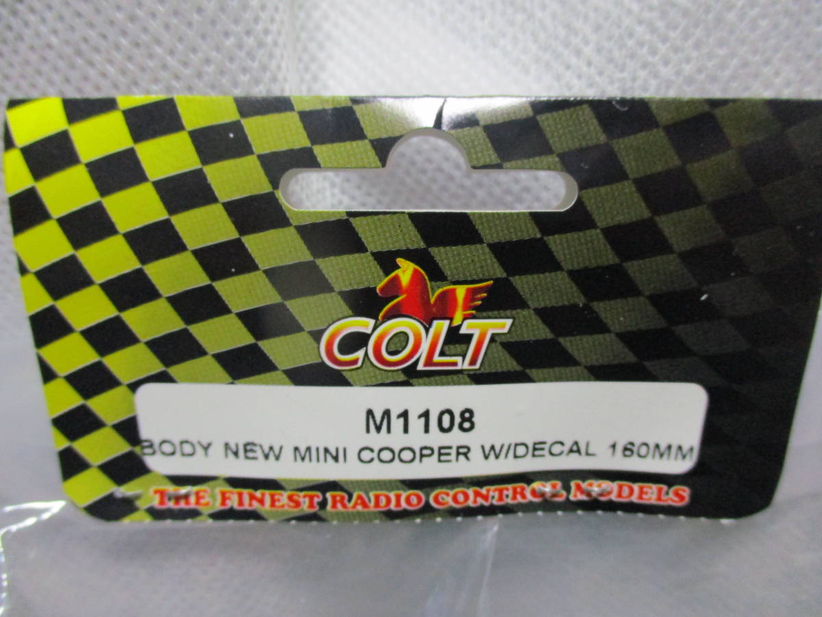 未使用品 COLT M1108 1/10RC ミニクーパー(new) Mシャーシ用ボディ(WB210mm)_画像5