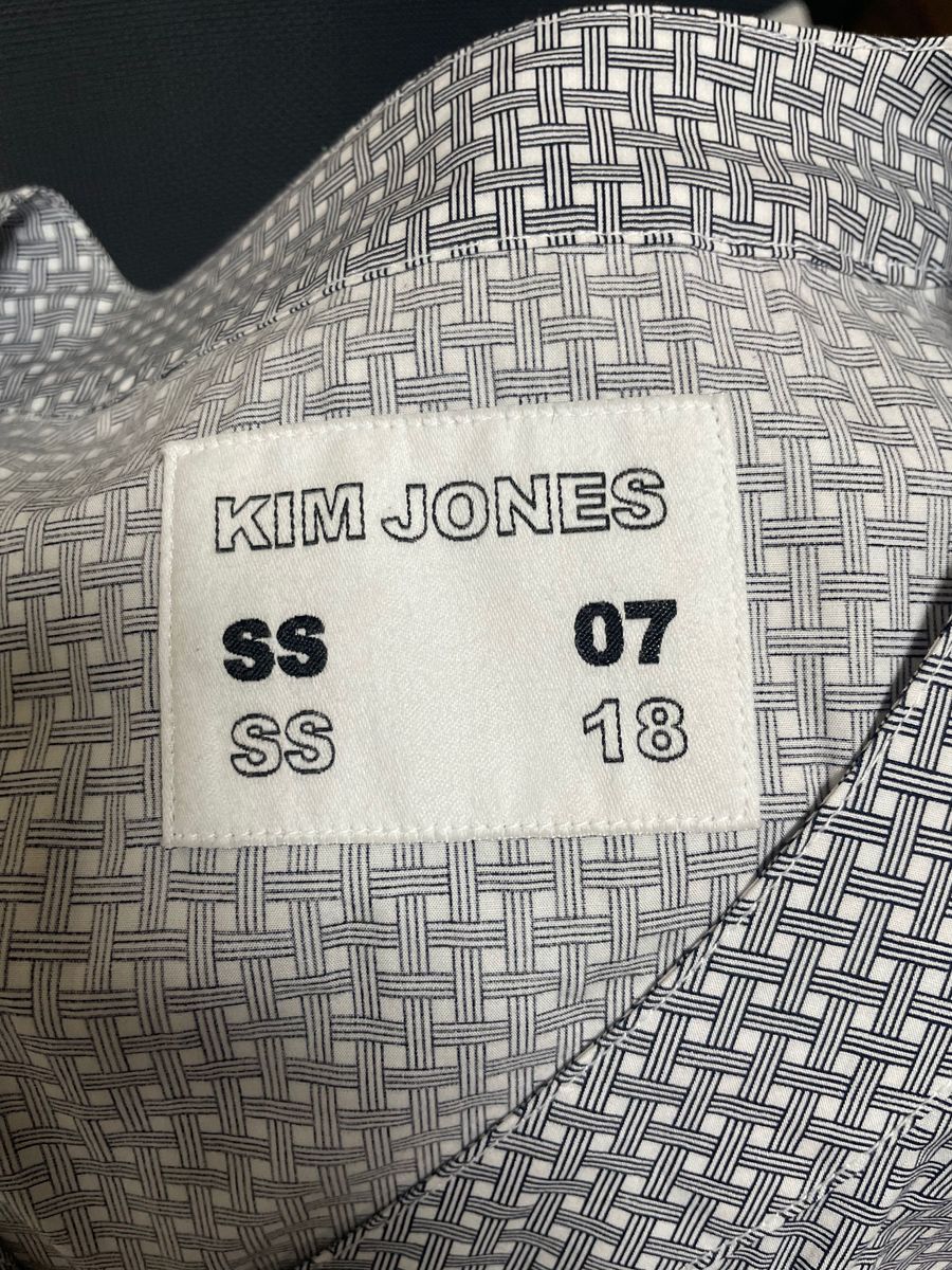 KIM JONES GU  ベースボールシャツ 半袖　XLサイズ