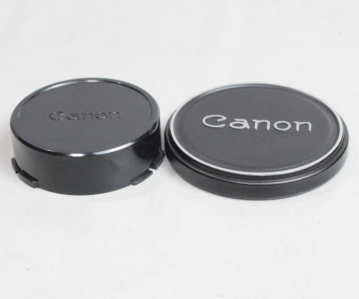 0208120 【良品 キヤノン】 Canon FD レンズリアキャップ＆内径60mm(フィルター径 58mm) かぶせ式 メタルレンズキャップ_画像3