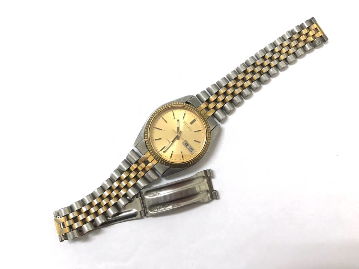 SEIKO 5 7009-3110 セイコー ファイブ 自動巻き 腕時計 ゴールド