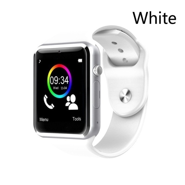 デザイン性抜群　A1　Smart　Watch　スマートウォッチ　腕時計　デジタル　男女兼用　ユニセックス　スポーツ　健康管理　ホワイト☆