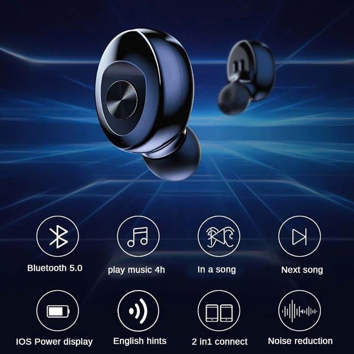 Bluetoothイヤホン　カナル型イヤフォン　XG12　青　最新版　Bluetoothイヤフォン　ワイヤレスイヤホン　ワイヤレスイヤフォン　カナル式
