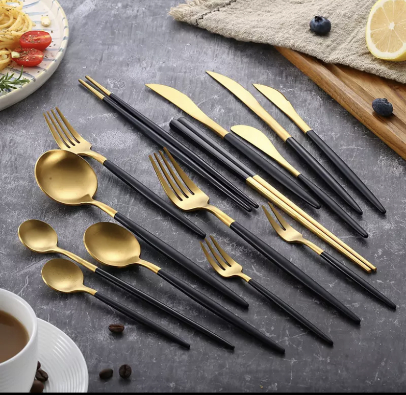  cutlery 4 point set spoon Fork knife kitchen articles tina- knife tina- Fork tina- spoon coffee spoon 