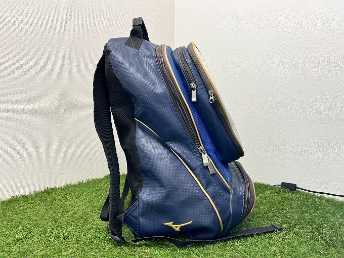 【020714】MizunoPro ミズノプロ 野球 リュックサック バックパック 約40L ネイビー×ホワイト【40129S03】 _画像6