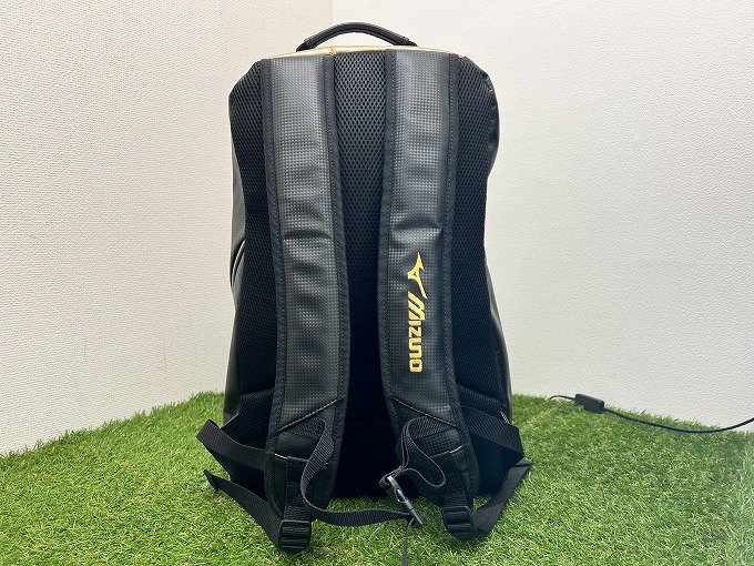 【022712】MizunoPro ミズノプロ 限定 野球 リュックサック バックパック 約40L 1FJD940990 ブラック×ゴールド【40116S01】 _画像4