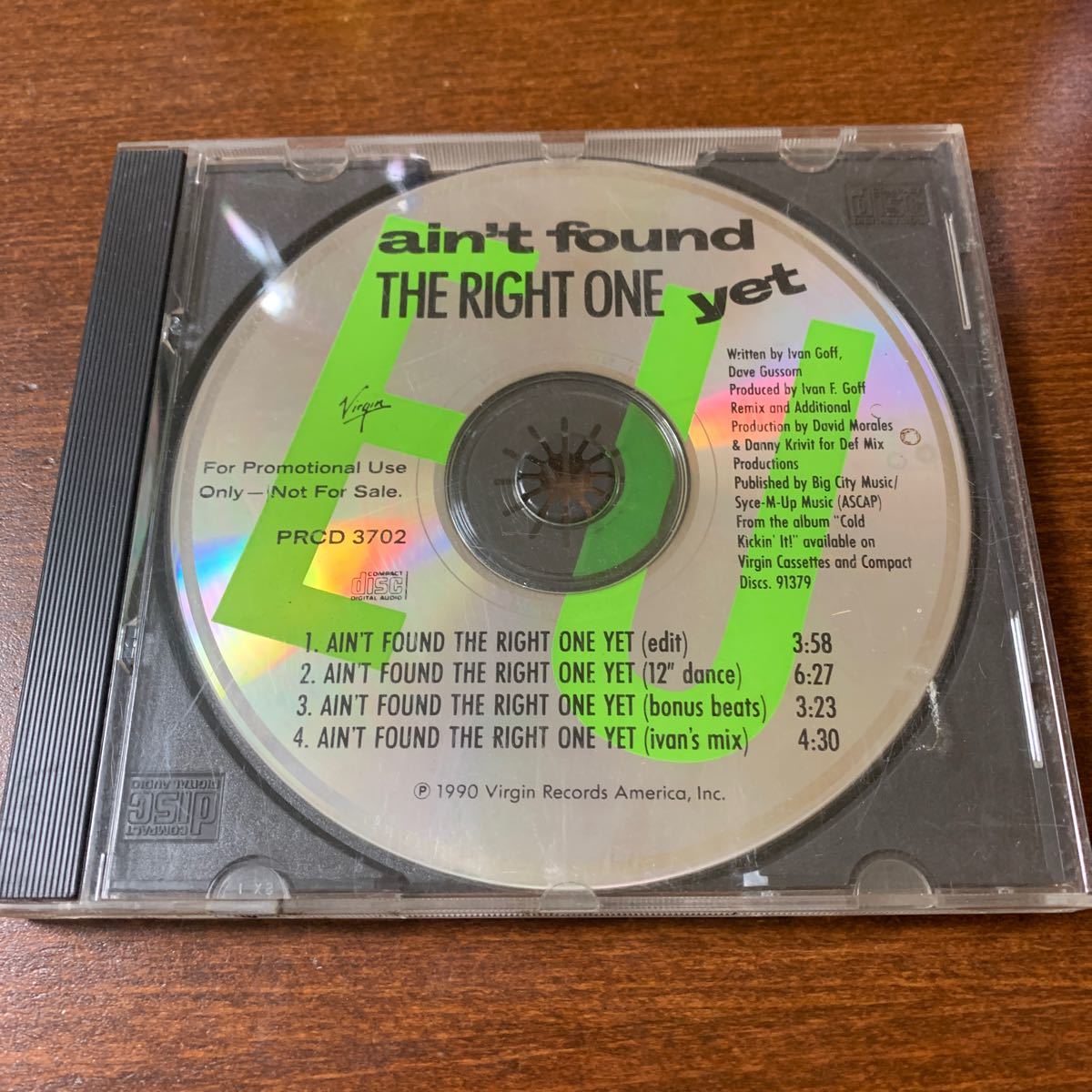PROMO CDS EU/Ain't Found The Right One Yet_画像1