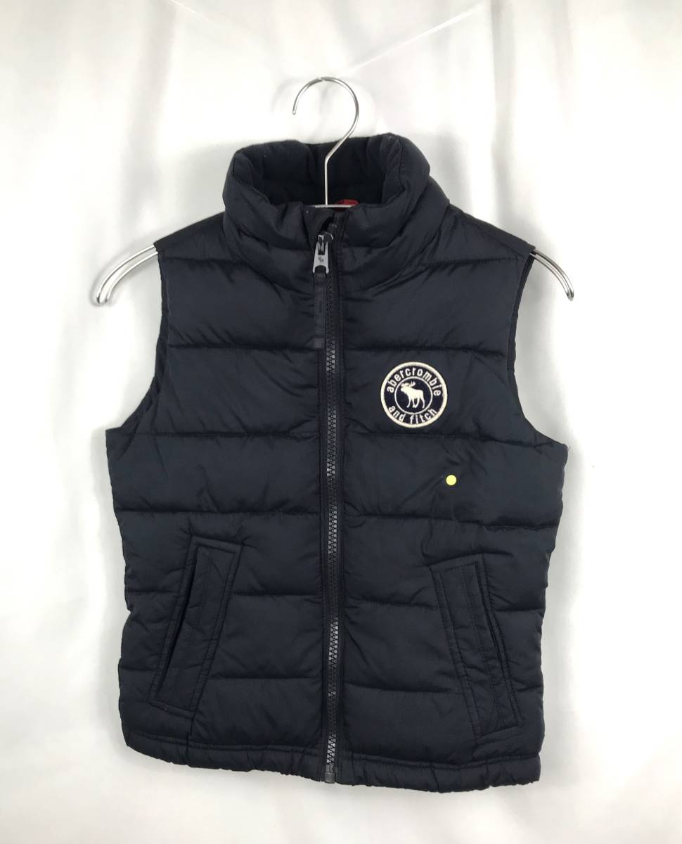 abercrombie kids　ｘｓサイズ　中綿ベスト　ダウン　黒色　アウター　JTB-268_画像1