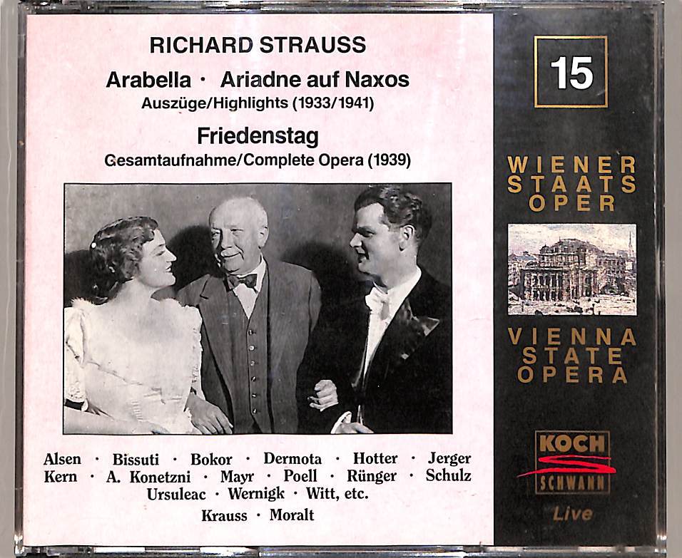 D00144048/▲▲CD2枚組/ヴィオリカ・ウルスレアク(S) / アニー・コネツニ(S)「Richard Strauss / Edition Wiener Staatsopera Live Vol.15 _画像1