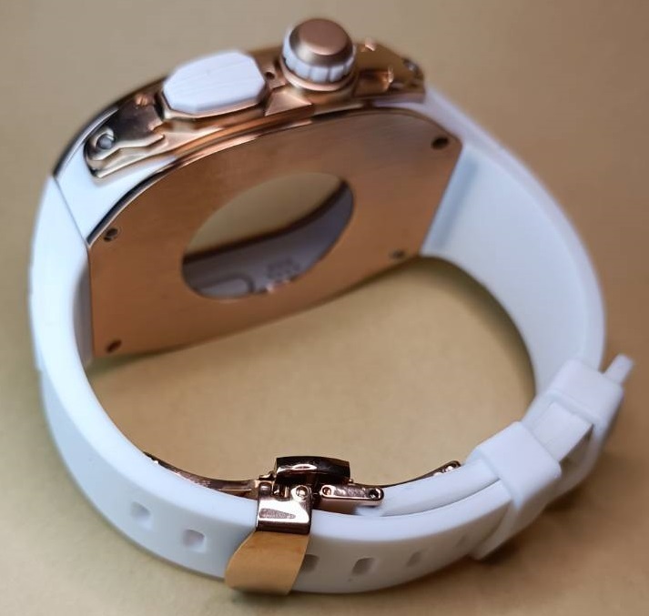 RG white Raver 49mm apple watch ultra Apple watch Ultra metal case stainless steel custom golden concept Golden concept 
