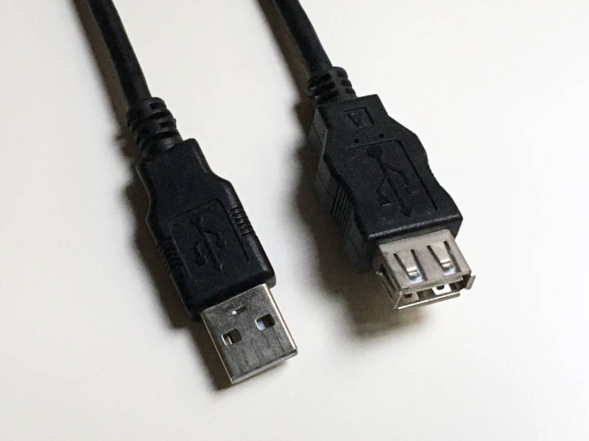 ★5m エレコム データ転送 USB 延長ケーブル USB2.0 Aオス-Aメスタイプ ブラック U2C-JE50BK ELECOM_画像2